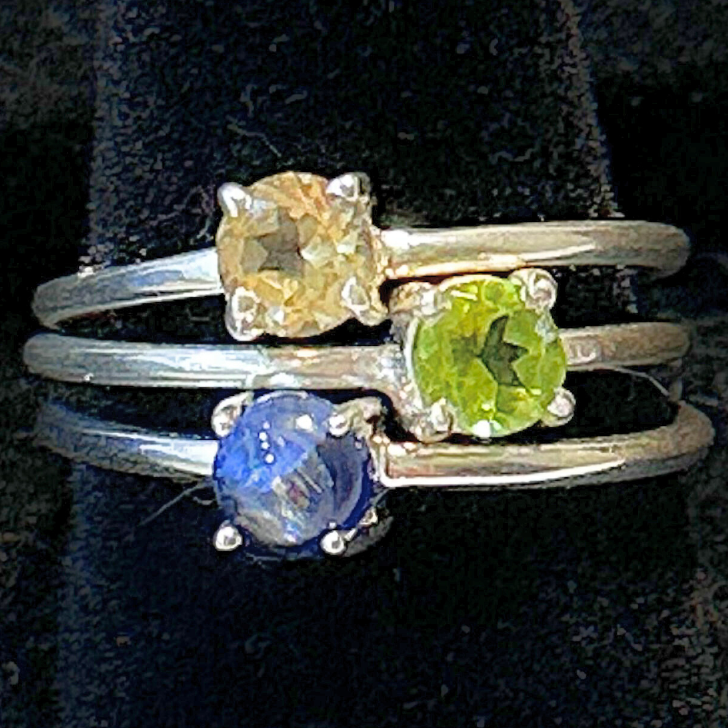 Kyanite Round Sterling Silver Ring