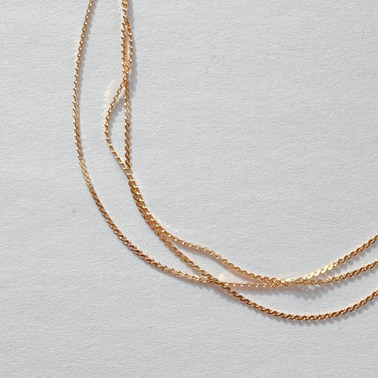 Minimalist Triple Chain Necklace