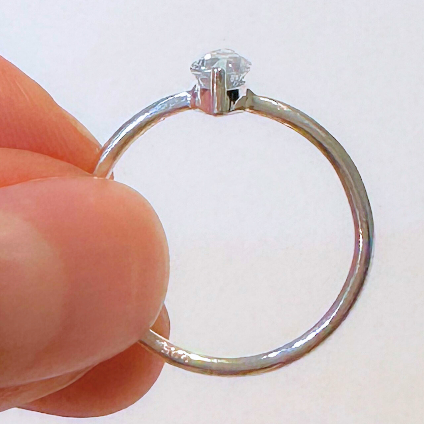 Aquamarine Marquise Cut Sterling Silver Ring