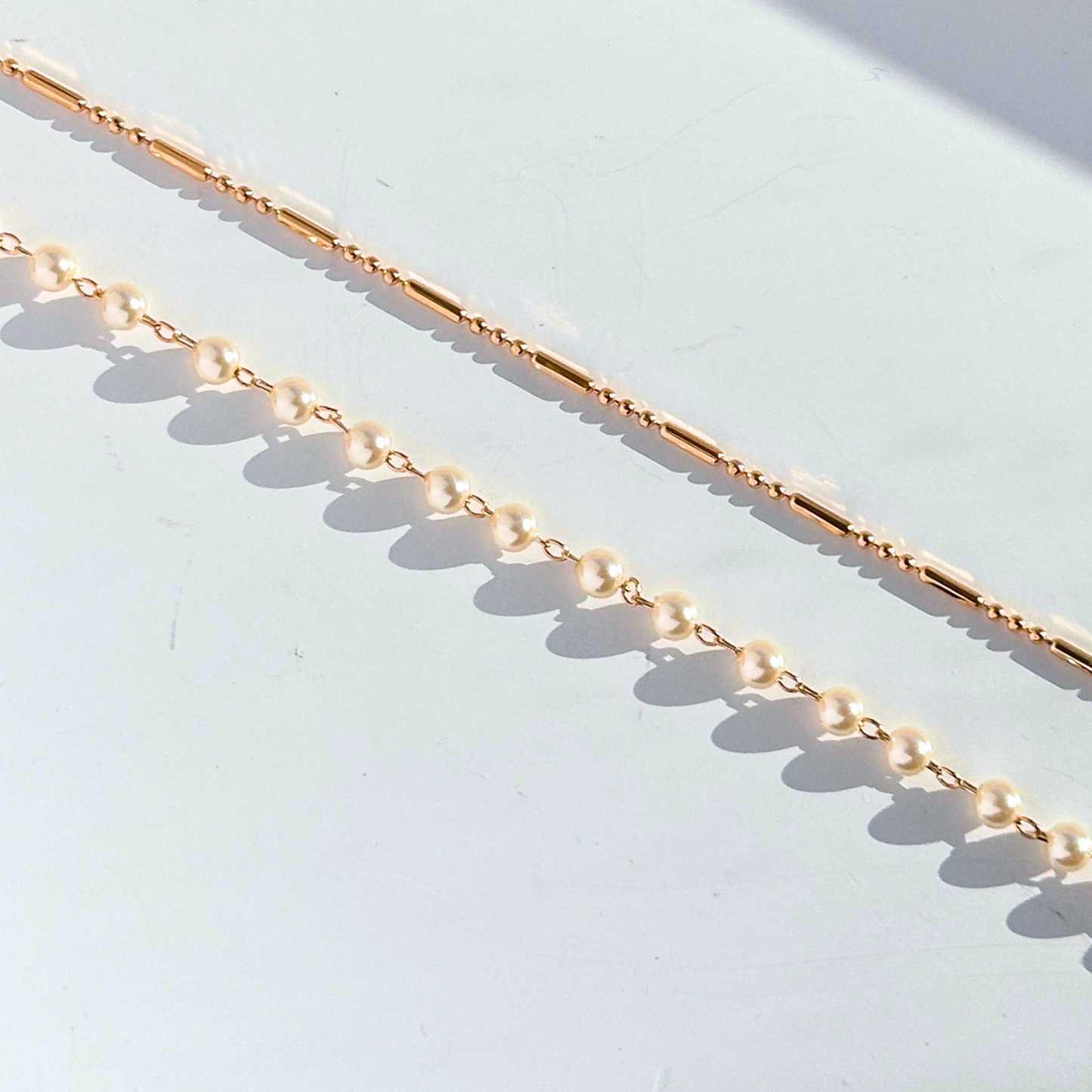 Round Pearl  Gold Plated Bracelet