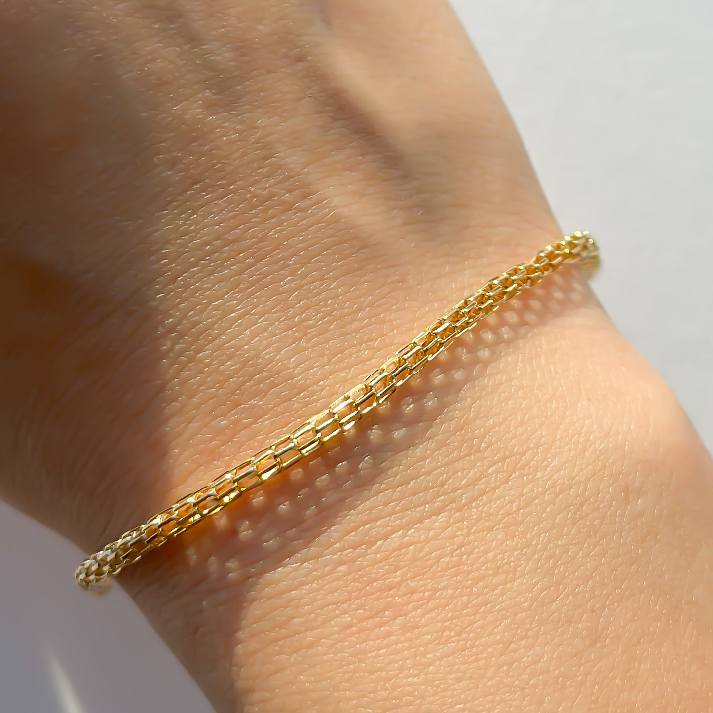 Textured Chain Stacking Bracelet